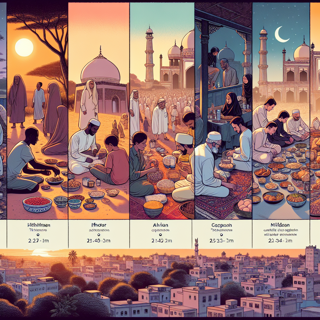 Ramadan 2025: Transition from Suhoor to Iftar Across Different Regions
