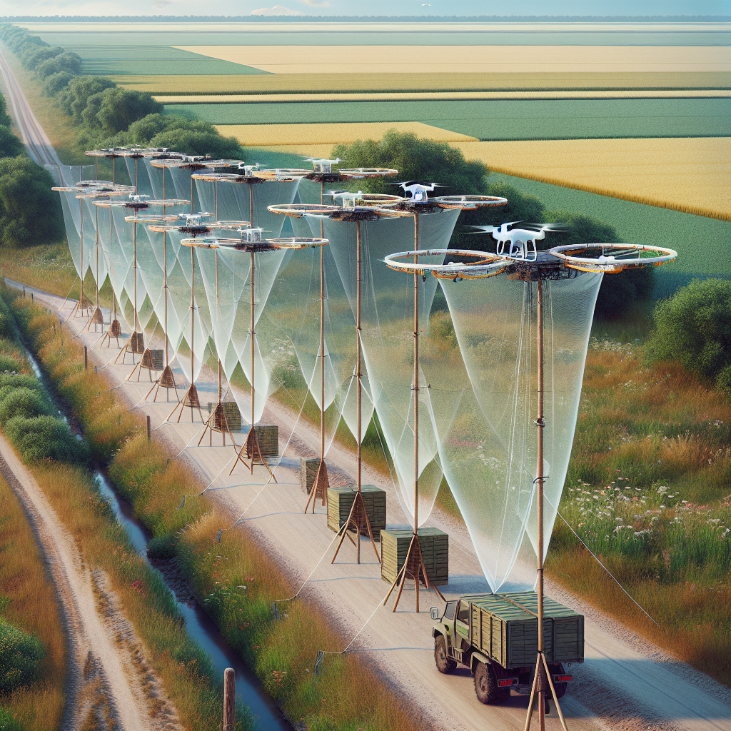 Roadside Nets Deployed to Counter Russian Drone Threats in Ukraine