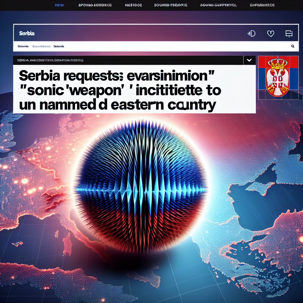 Serbia Calls for Investigation into Alleged 'Sonic Weapon' Incident by Russia
