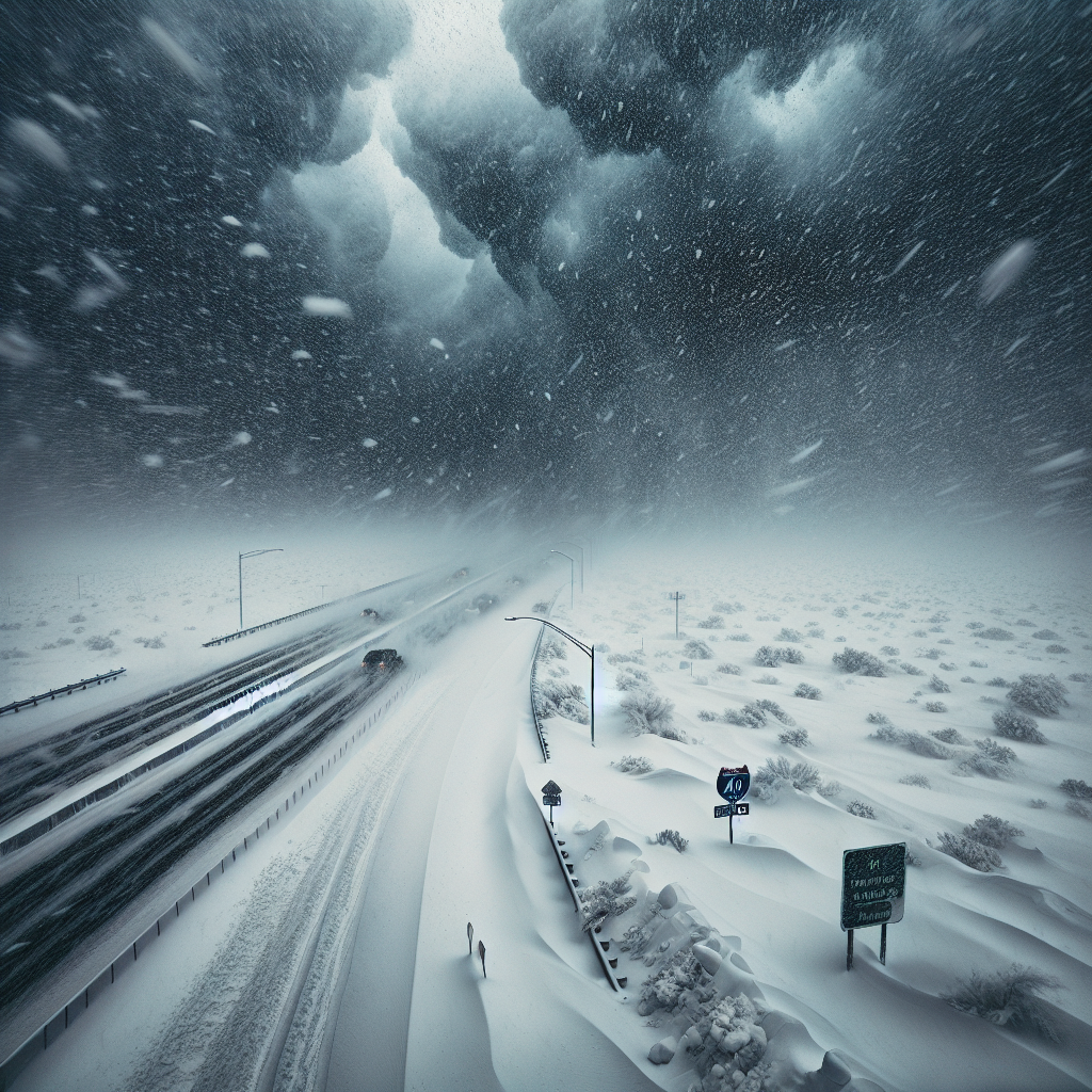 Severe Snowstorm Paralyzes Northern Arizona, Shutting Down Interstate 40