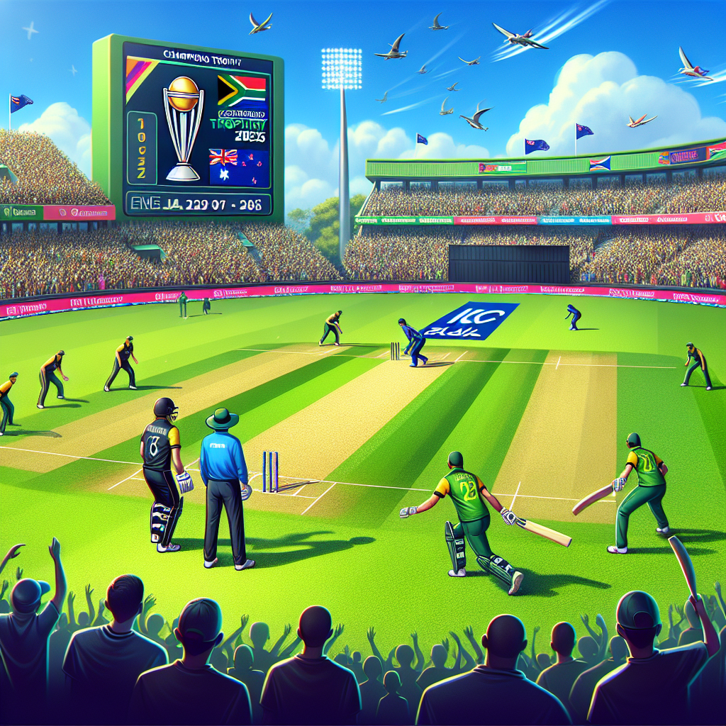 South Africa vs New Zealand: ICC Champions Trophy 2025 Match Details