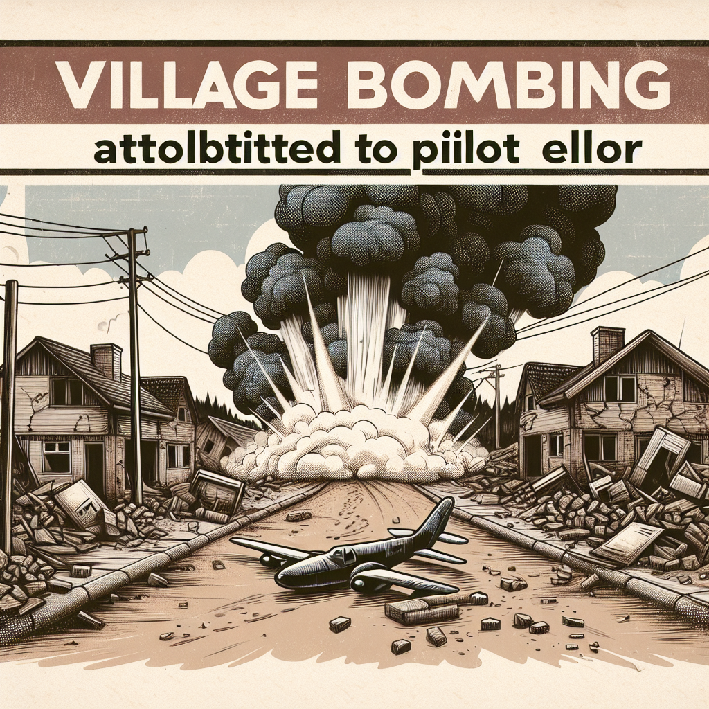 South Korea Attributes Village Bombing to Pilot Error