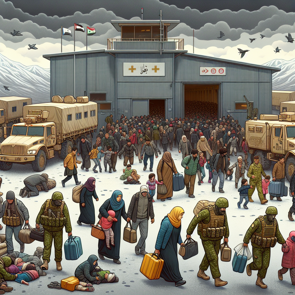 Syrian Refugees Seek Safety at Russian Military Base (VIDEOS)