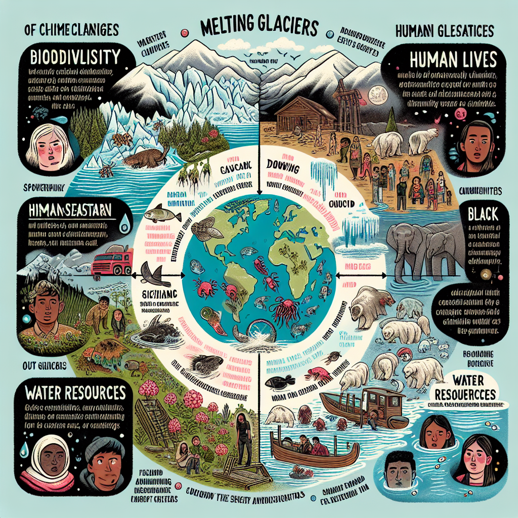 The Impact of Melting Glaciers on Biodiversity, Human Lives, and Water Resources