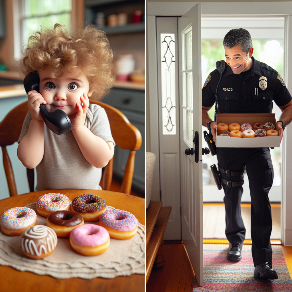 Toddler's 911 Call for Doughnuts Leads to Unexpected Surprise