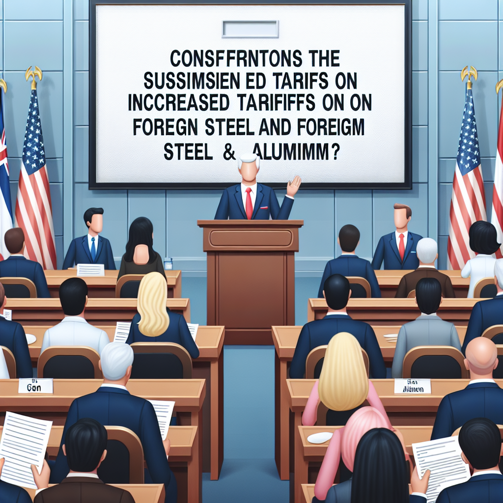 Trump Adviser Confirms Suspension of Higher Tariffs on Canadian Steel and Aluminum