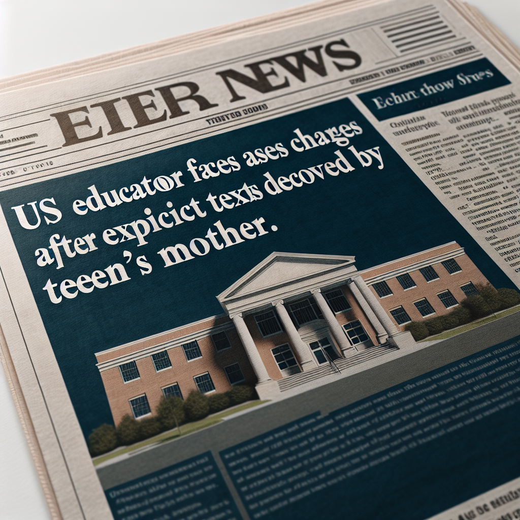 US Educator Faces Charges After Explicit Texts Discovered by Teen's Mother