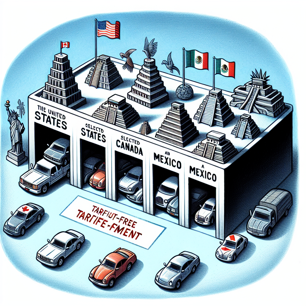 US Grants One-Month Tariff Exemption for Certain Autos from Canada and Mexico