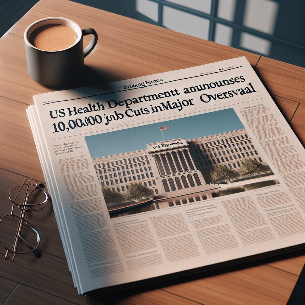 US Health Department Announces 10,000 Job Cuts in Major Overhaul