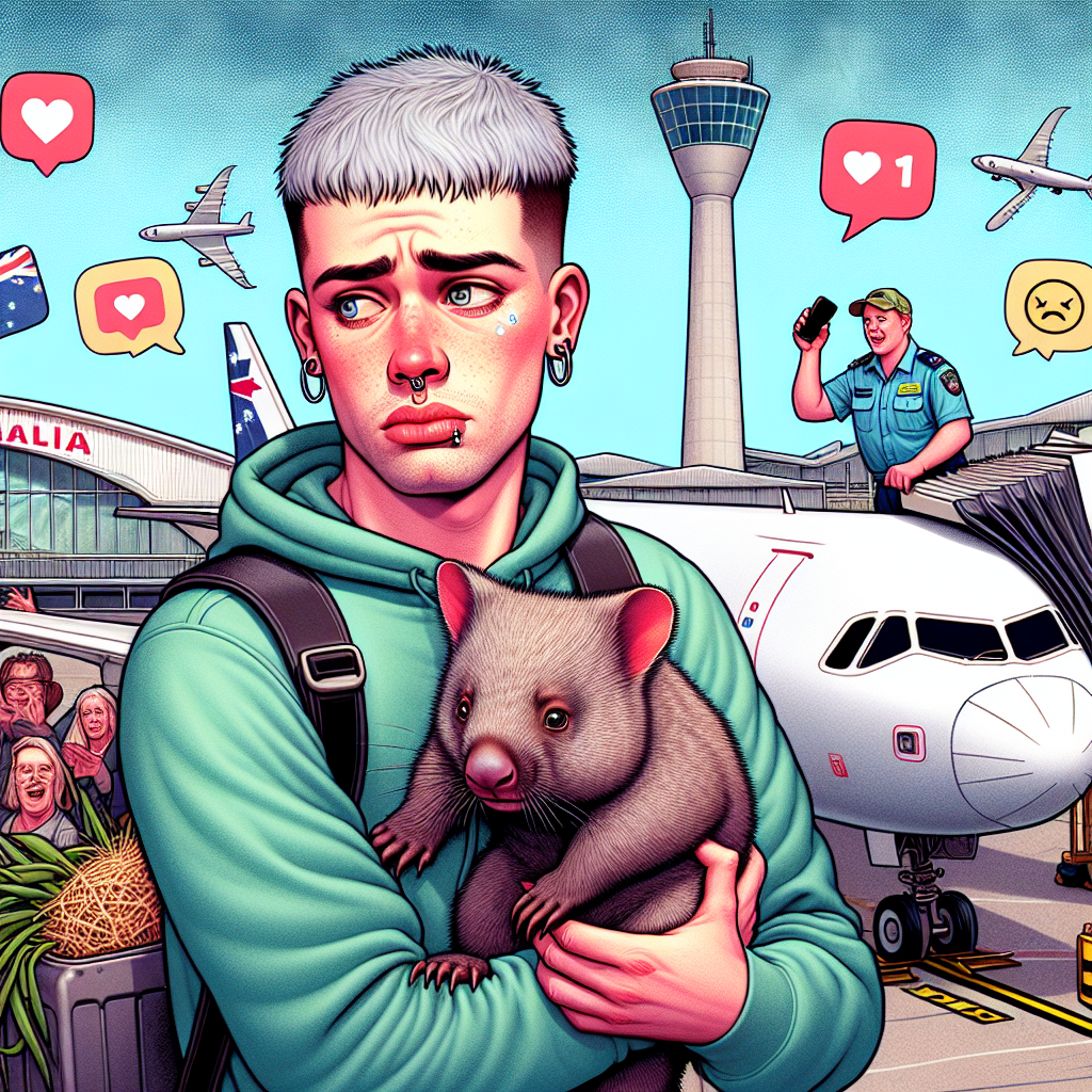 US Influencer Departs Australia Amid Backlash Over Baby Wombat Incident