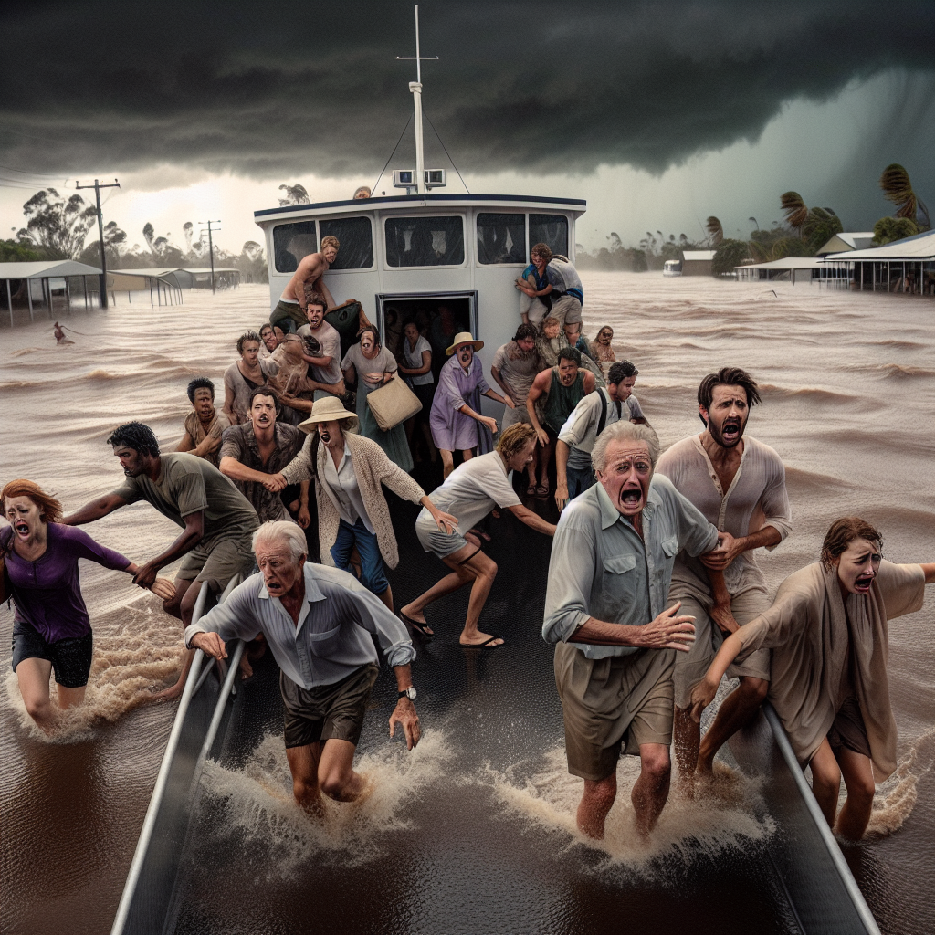 Video: Australians Rescued by Boat Amid Cyclone Flooding