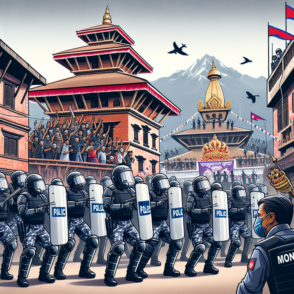 Video: Police and Pro-Monarchy Protesters Face Off in Kathmandu, Nepal