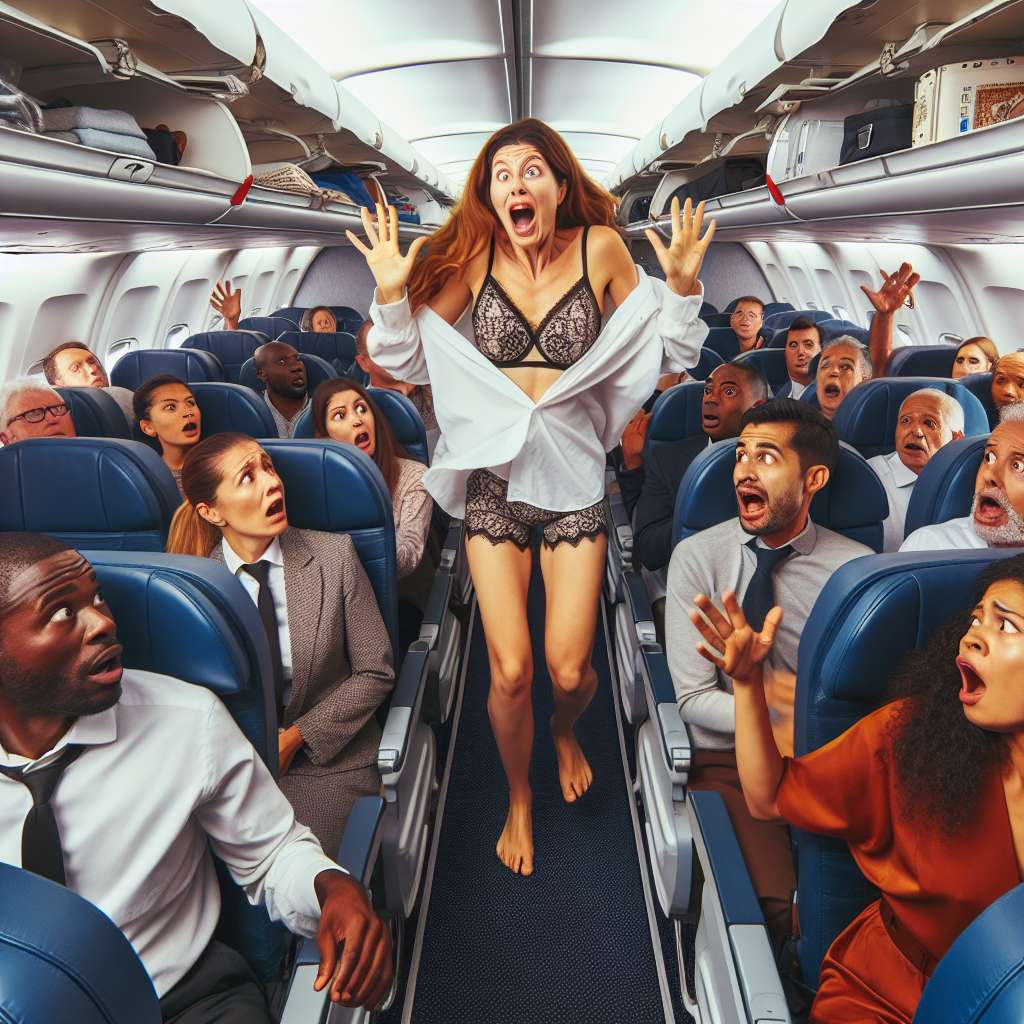 Video: Woman Causes Chaos on Plane with 25-Minute Naked Rampage