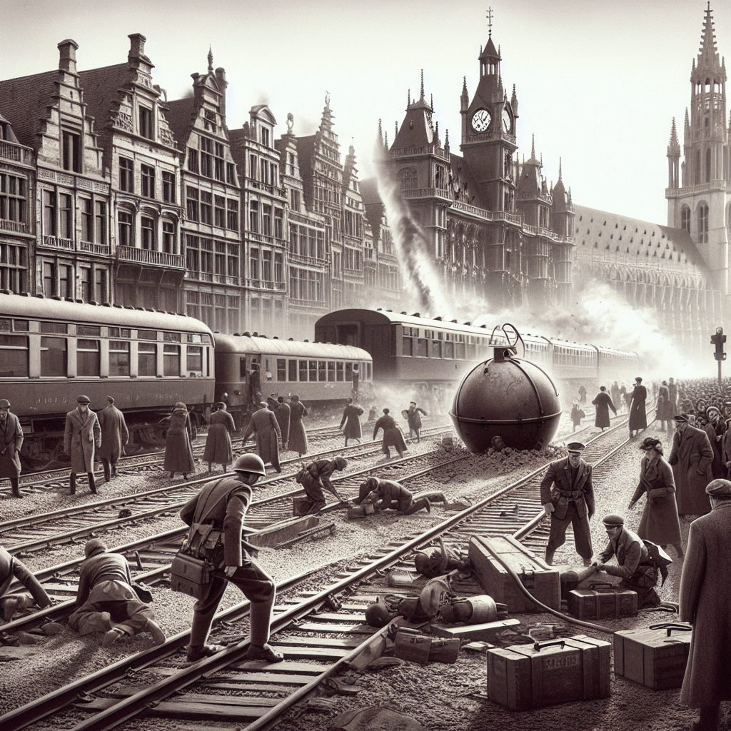 World War II Bomb Disrupts Rail Services in France, UK, and Belgium