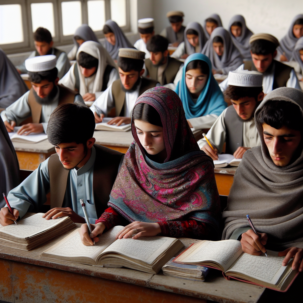 Afghan Students Don Traditional Attire Under Taliban Rule