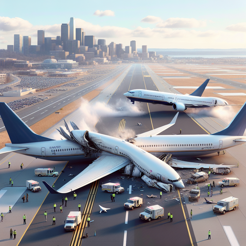 American Airlines Aircrafts Collide Wings at Washington Airport