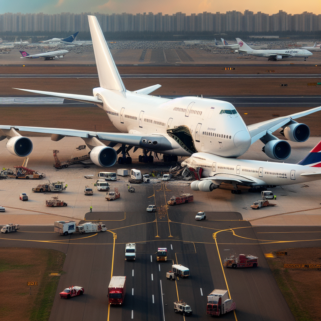 American Airlines Plane's Wing Tip Collides with Another Aircraft at DC Airport