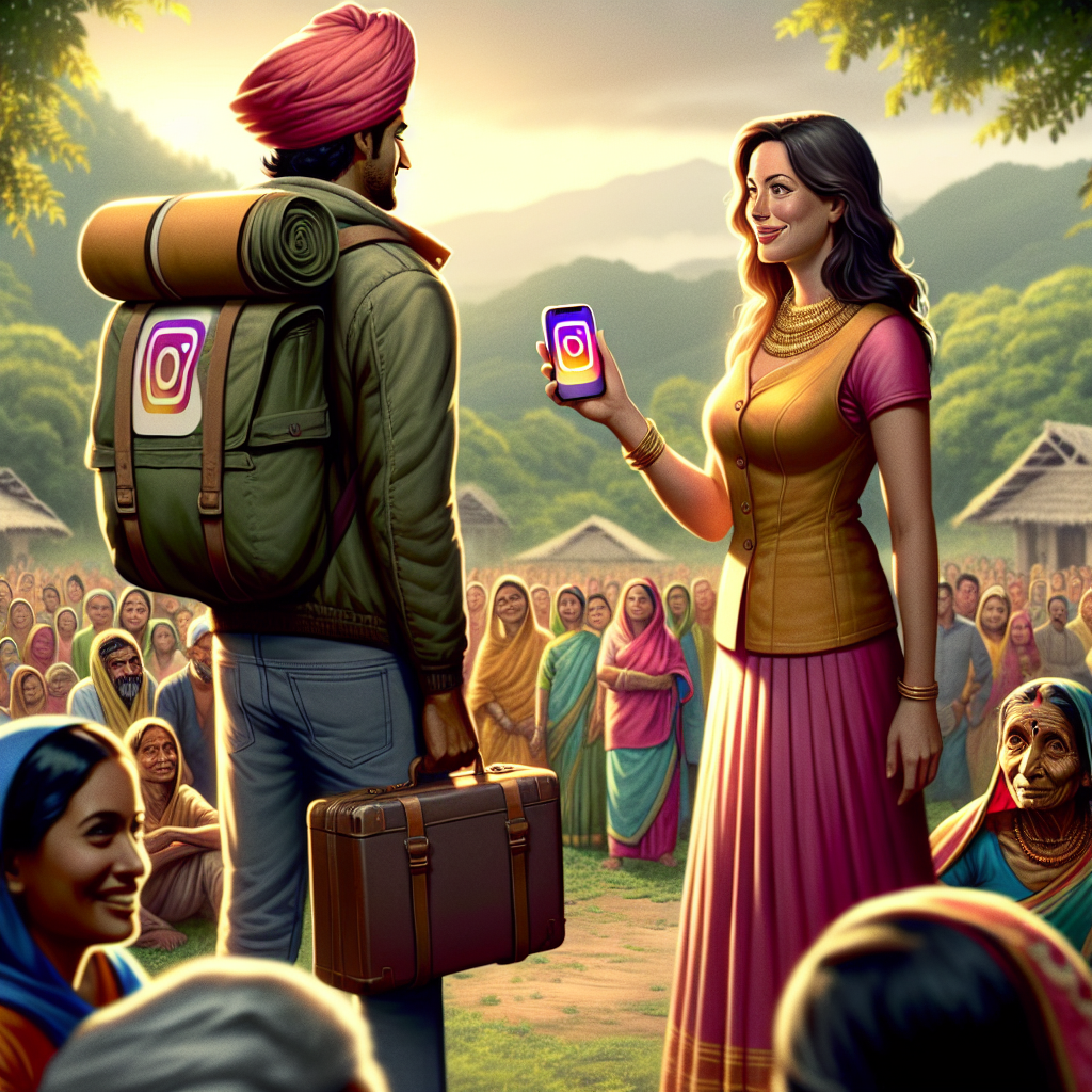 American Woman Journeys to Indian Village to Wed Instagram Companion