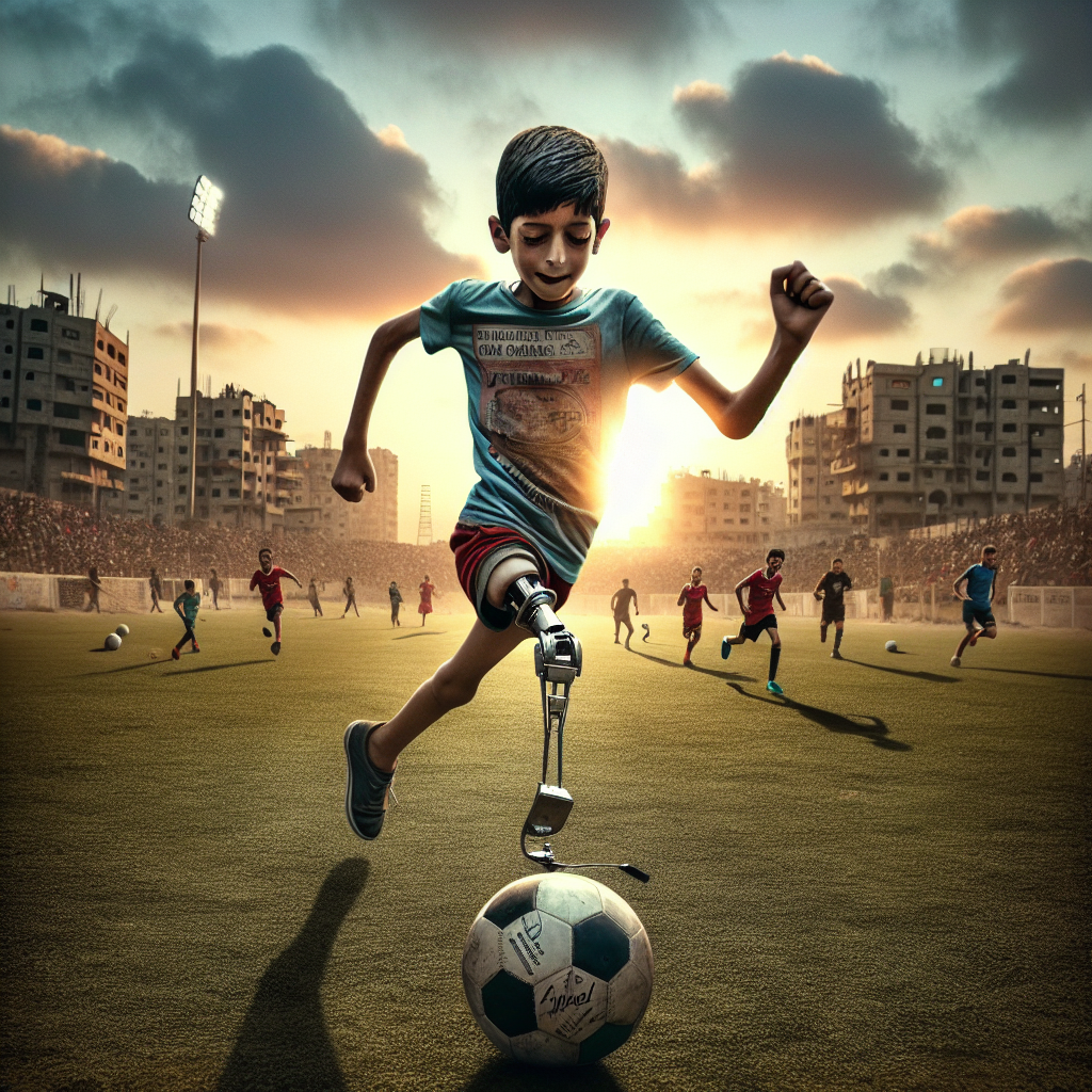 Award-Winning Photo Captures Resilience of Amputee Palestinian Boy from Gaza