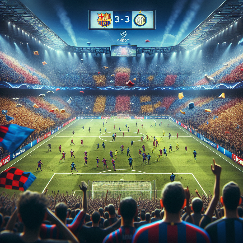 Barcelona and Inter Milan Draw 3-3 in Champions League Semifinal Thriller
