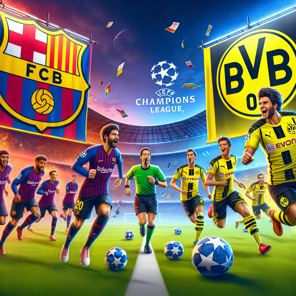Barcelona vs Dortmund: Champions League Clash - Kickoff, Team Updates, and Lineups