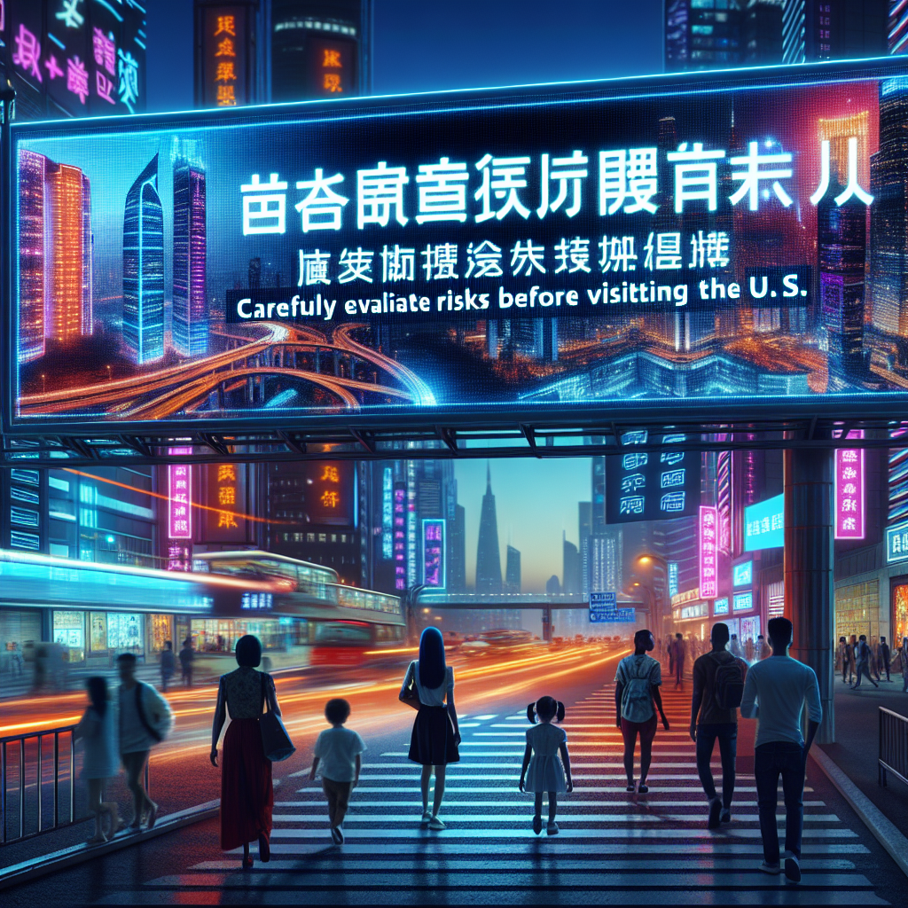 China Advises Tourists to Carefully Evaluate Risks Before Visiting the US