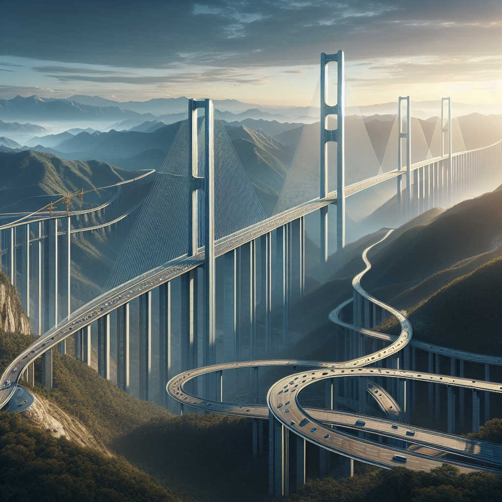 China Set to Reveal World's Tallest Bridge, Slashing Travel Time to Just One Minute