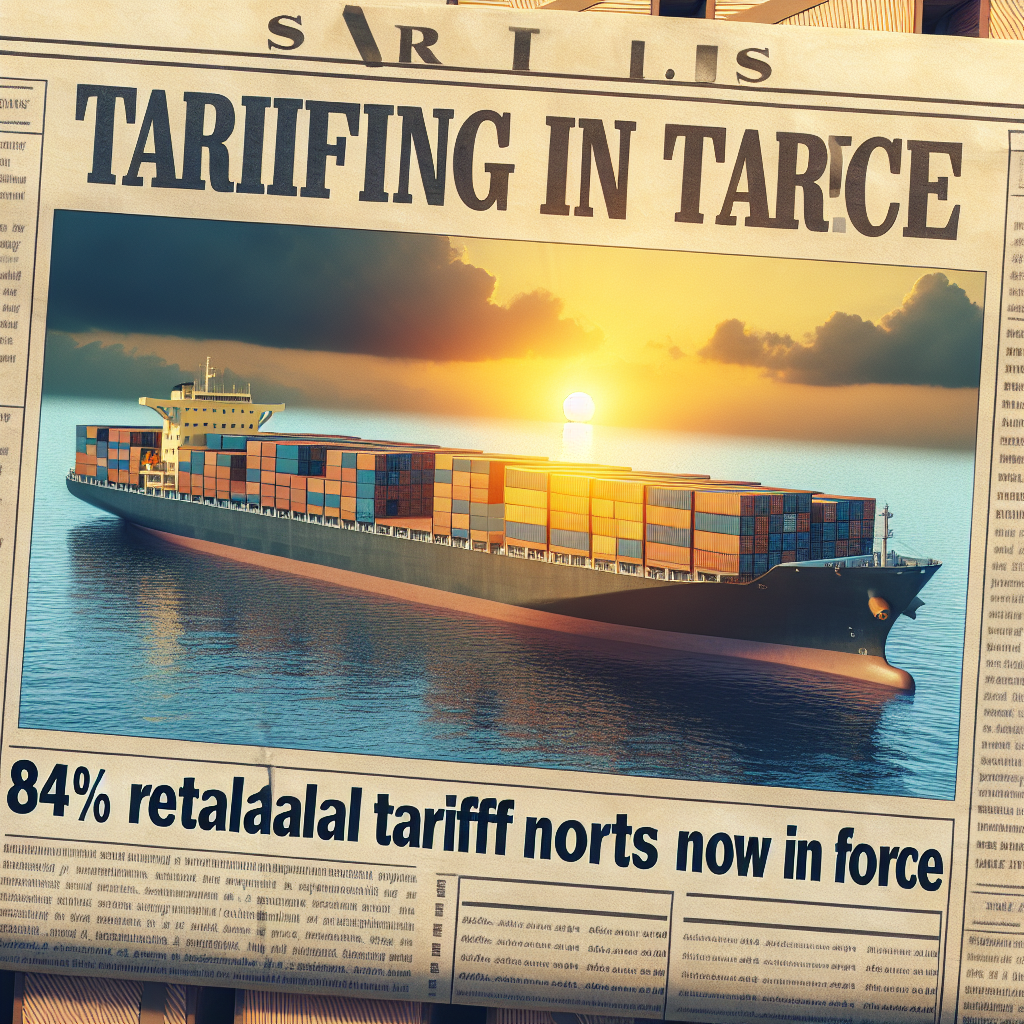 China's 84% Retaliatory Tariff on US Imports Now in Force