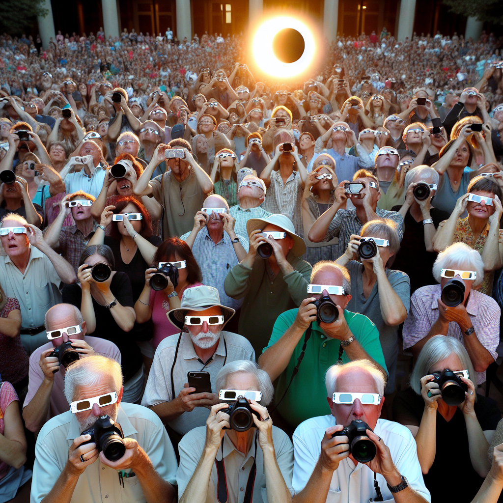 Enthusiasts Captivated by Weekend's Partial Solar Eclipse
