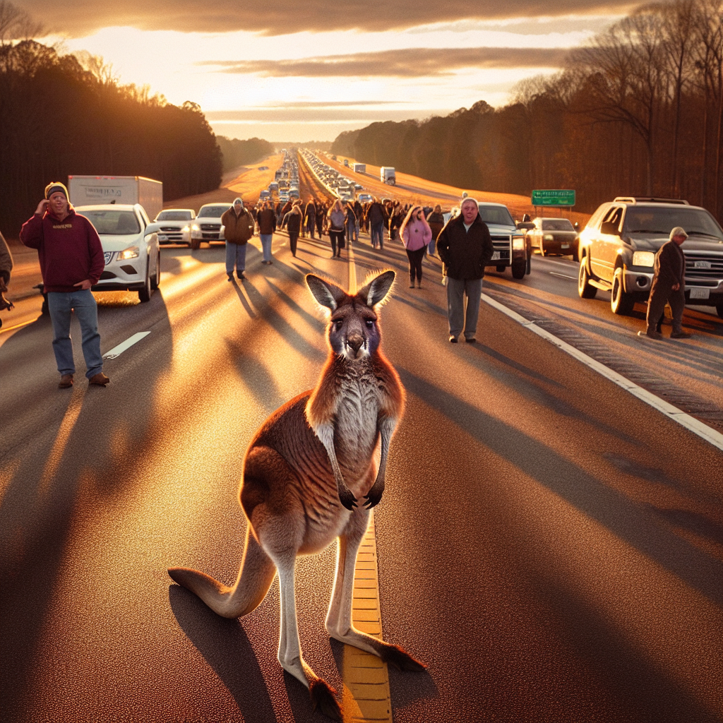 Escaped Kangaroo Named Sheila Causes Alabama Interstate Shutdown