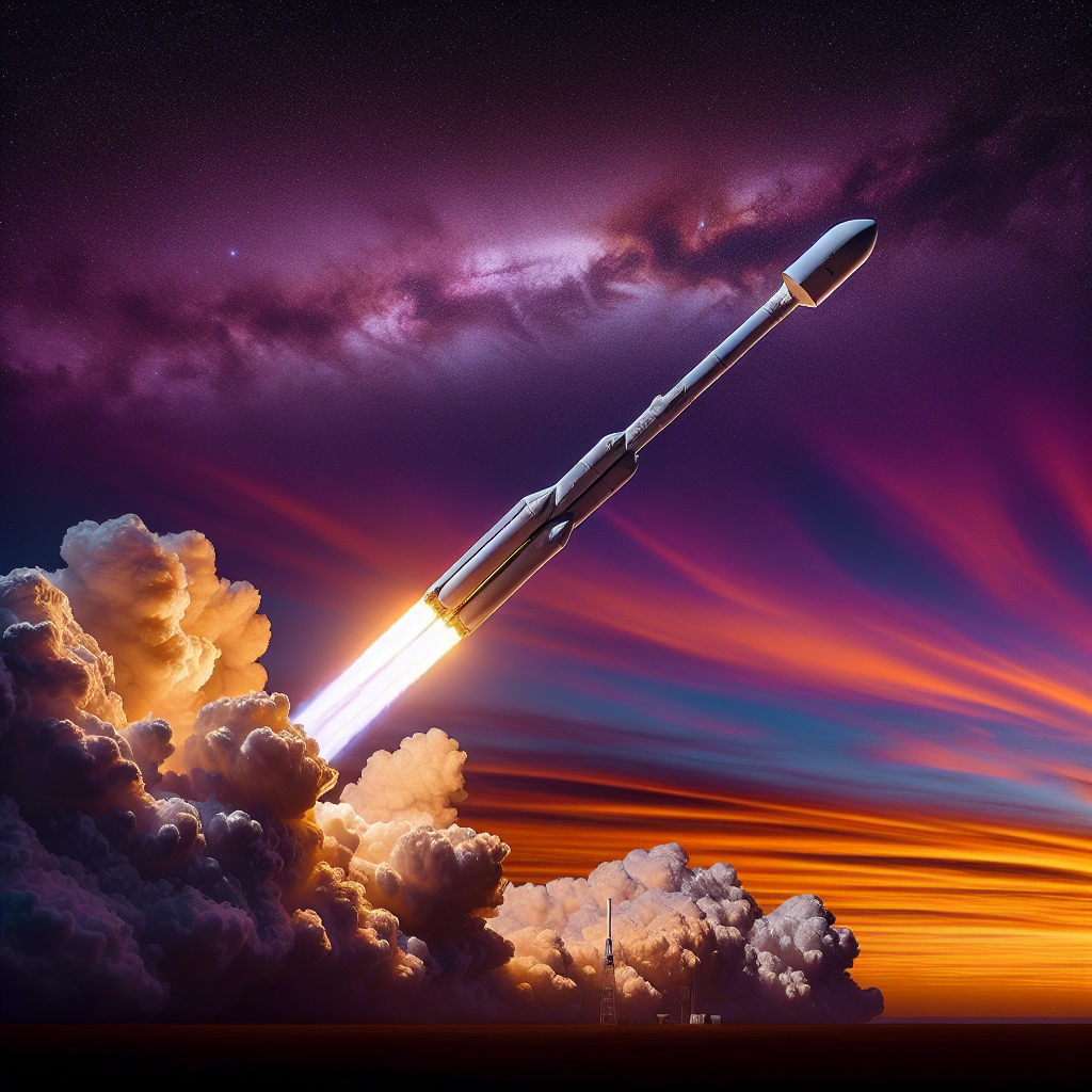 Falcon 9 Rocket Launches 21 Starlink Satellites Amidst Breathtaking Skies