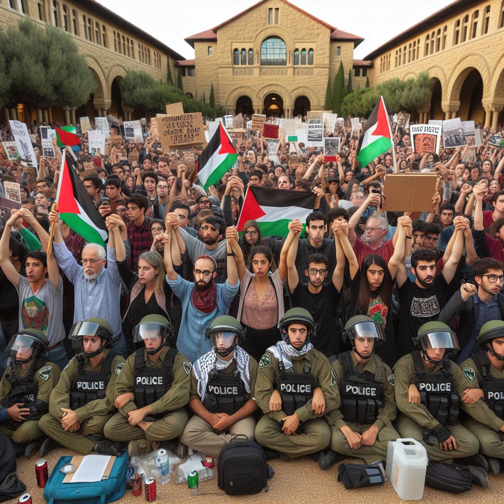 Felony Charges for Pro-Palestinian Protesters Occupying Stanford Building