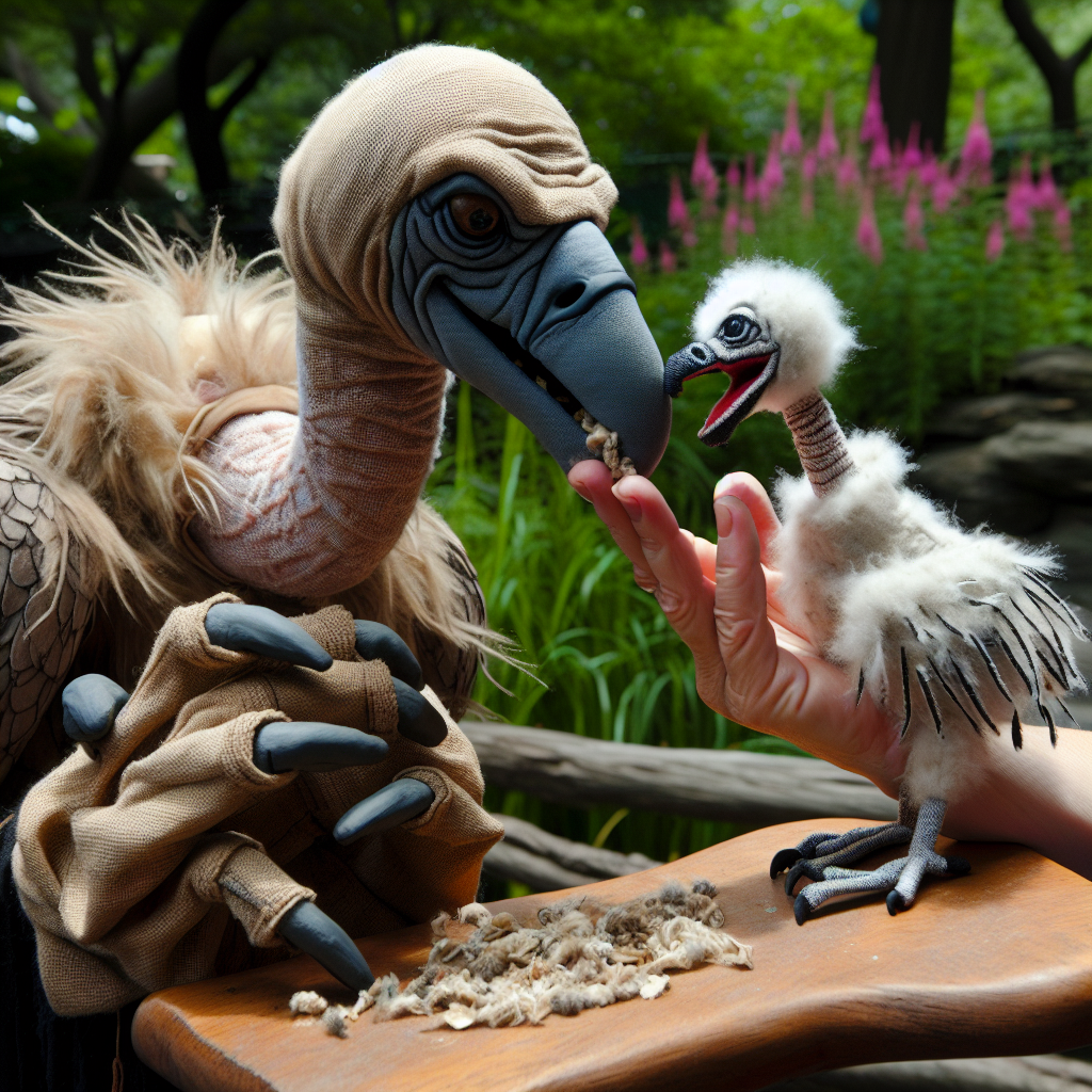 Hand Puppet Feeding: The Unique Approach of a New York Zoo to Nurture a Baby Vulture