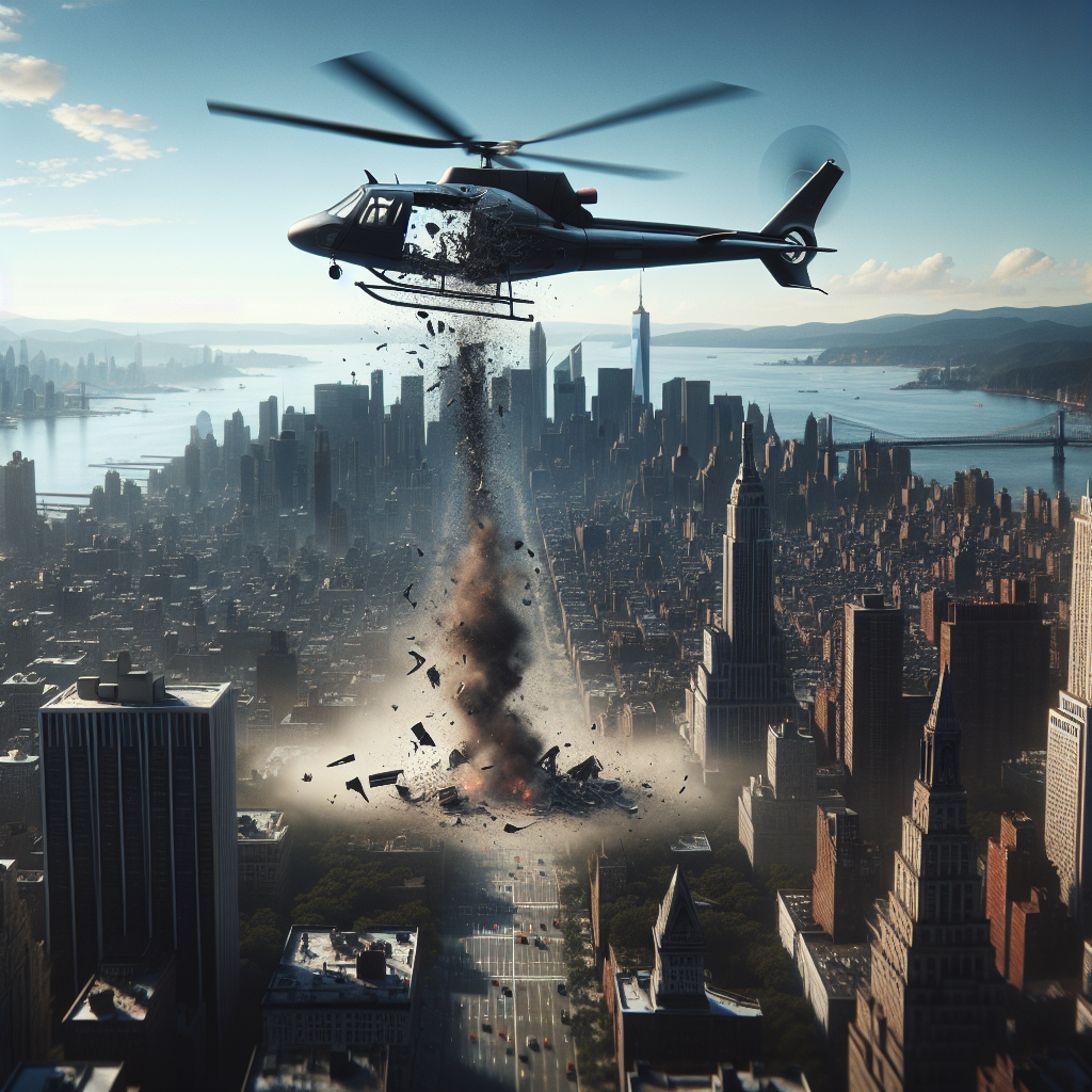Helicopter Disintegrates Midair Over New York (VIDEOS)