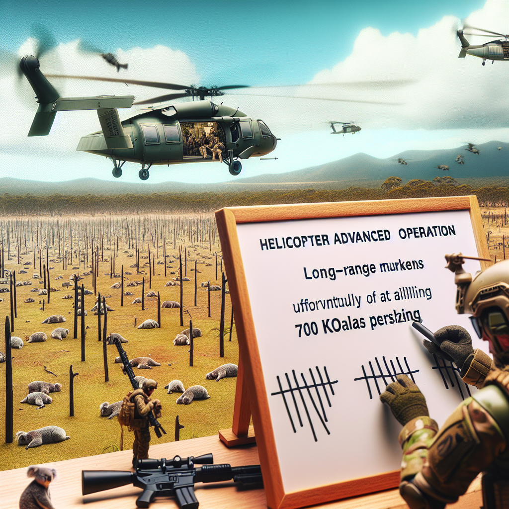 Helicopter Sniper Operation Results in Death of 700 Koalas