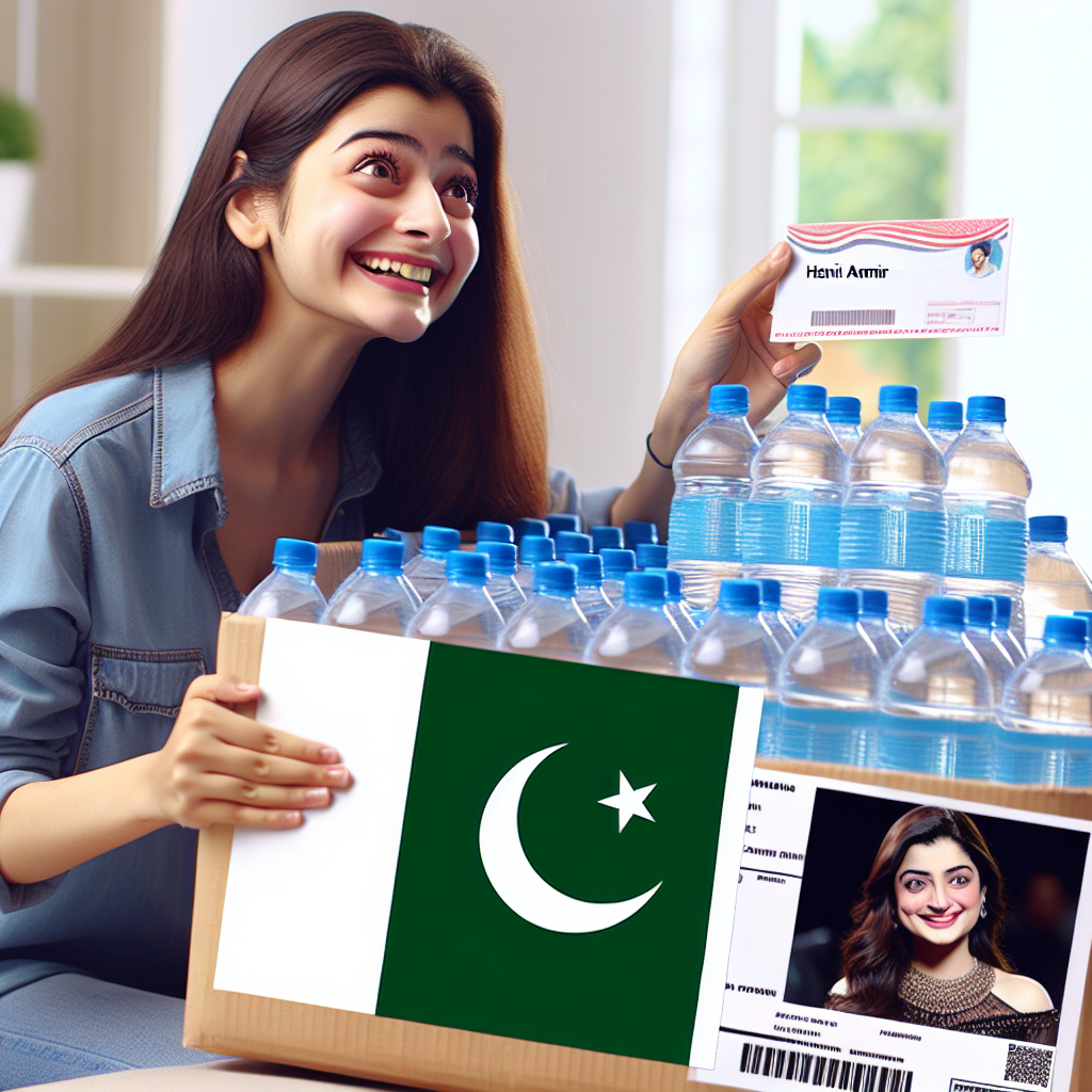 Indian Fan Sends Water Bottles to Pakistani Actor Hania Aamir Amid Indus Treaty Suspension