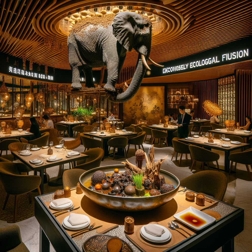 Inside China's Unique Eatery: The Rs 47,000 "Ecological Fusion" Experience Featuring Elephant Dung Dessert