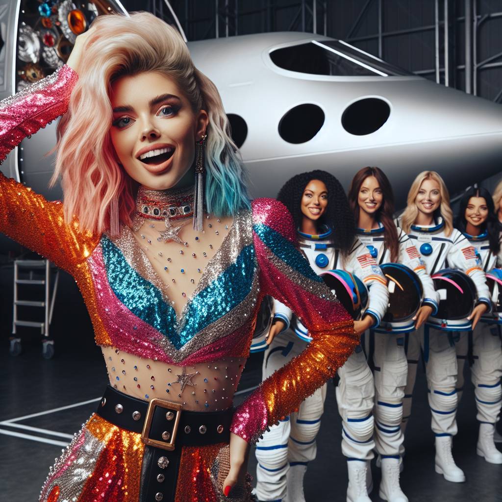 "Katy Perry Prepares for Historic All-Female Spaceflight Performance"