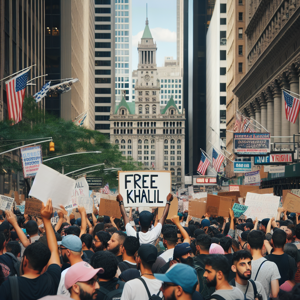 New Yorkers Rally for Mahmoud Khalil's Release Amid Deportation Threat