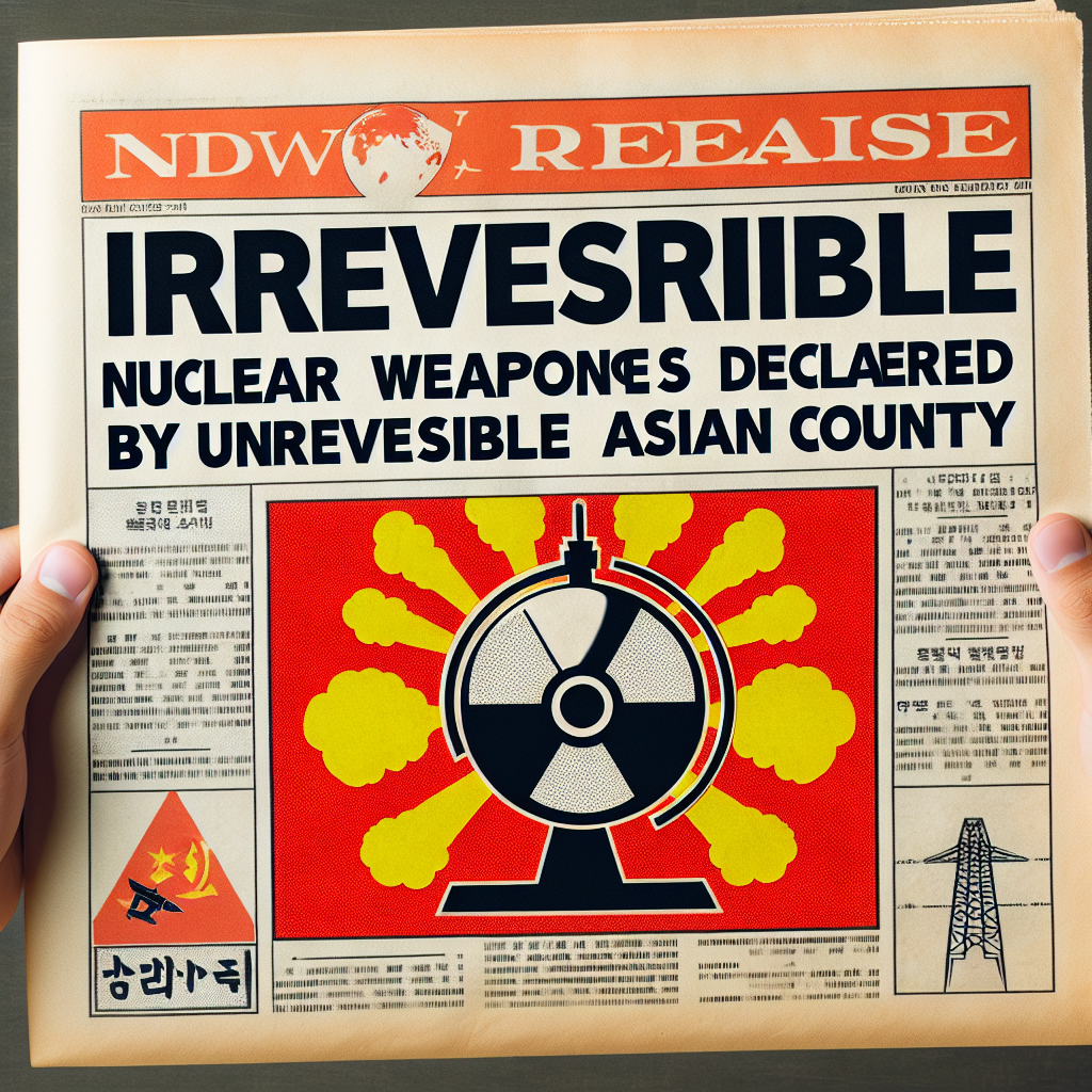 North Korea Declares Irreversible Nuclear Weapons Status