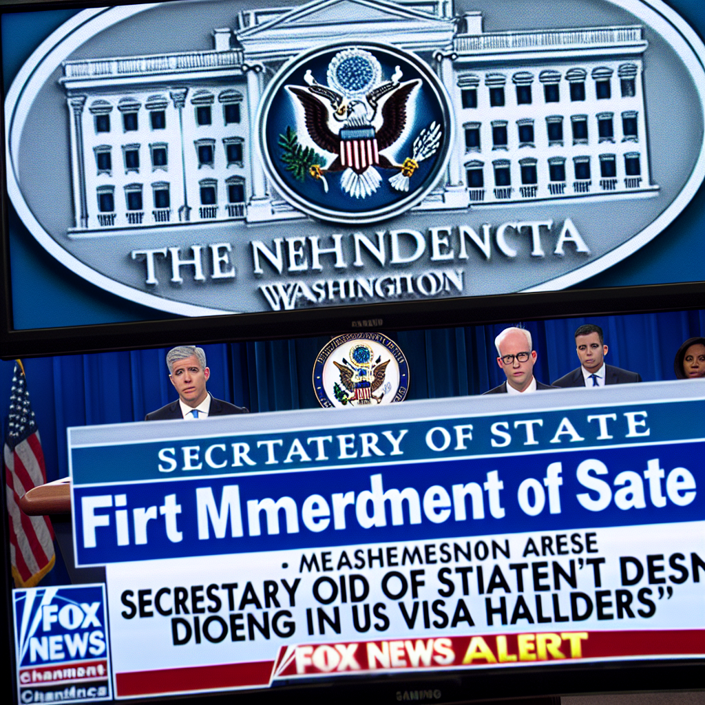 "Secretary of State: First Amendment Doesn't Apply to US Visa Holders"