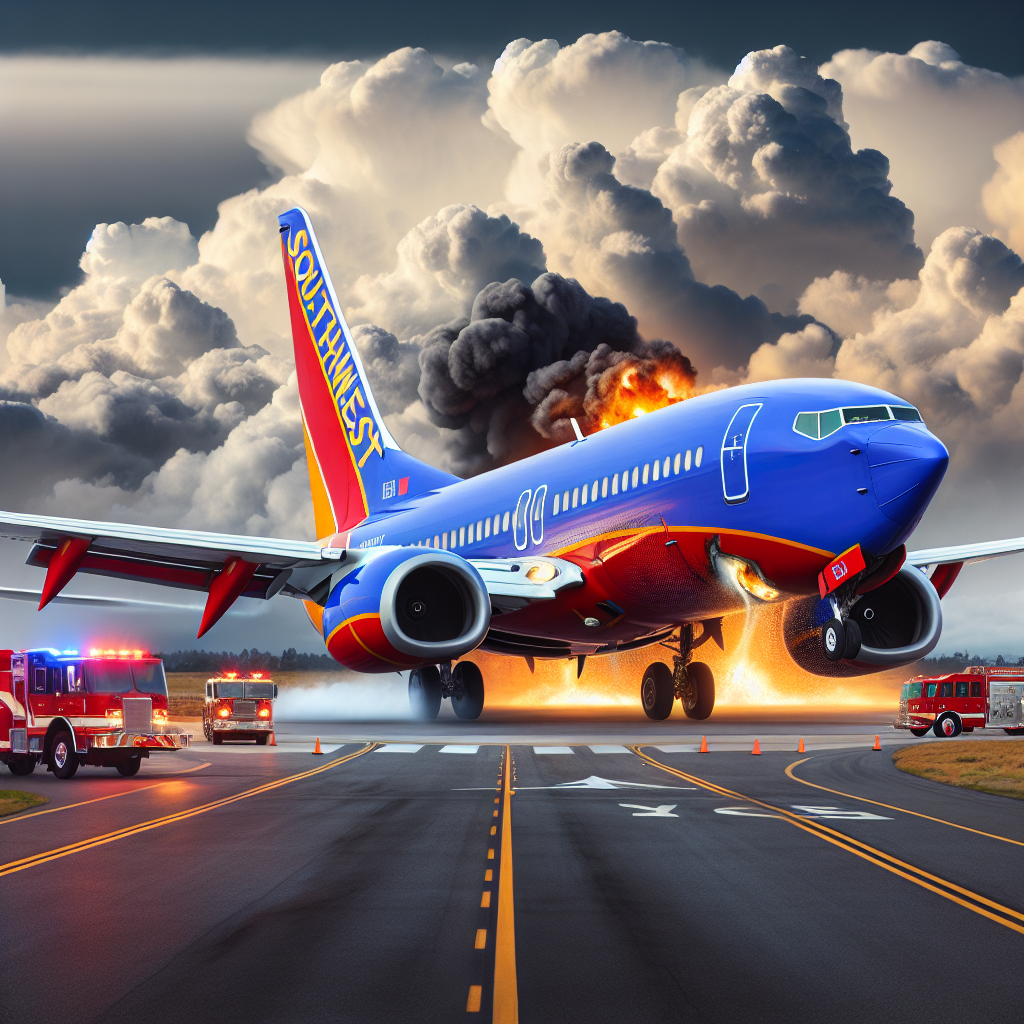 Southwest Flight Evacuated After Engine Fire Forces Emergency Return