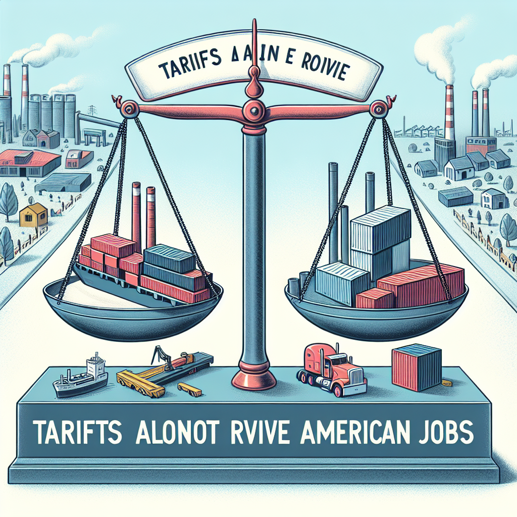 Tariffs Alone Won't Revive American Jobs