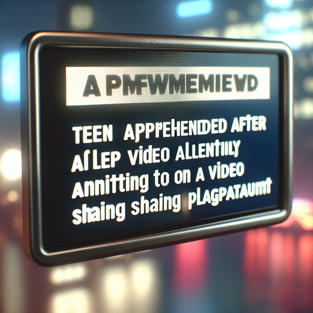 Teen Arrested After Posting Rap Video Confessing to Murder on YouTube