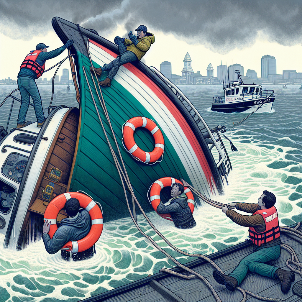 Three Rescued and Fuel Spill Reported After Fishing Boat Capsizes in Boston Harbor