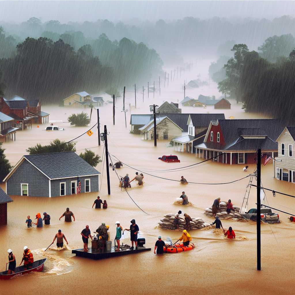 Torrential Rains Cause Rivers to Overflow, Flooding Southern US Towns