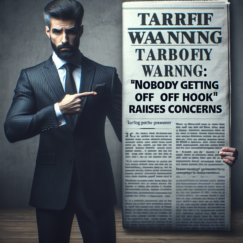Trump's Tariff Warning: "Nobody Getting Off Hook" Raises Concerns