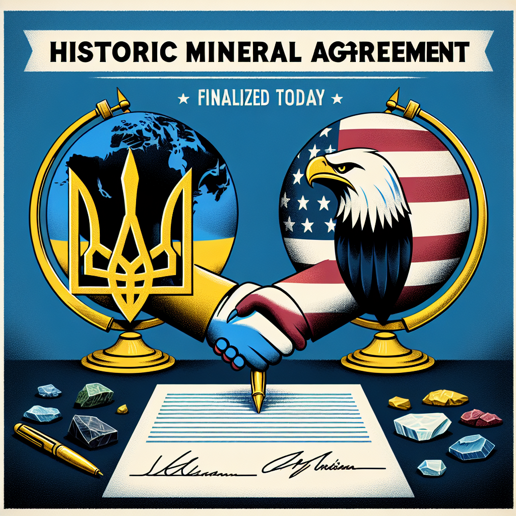 Ukraine Poised to Finalize Historic Mineral Agreement with US Today: Report