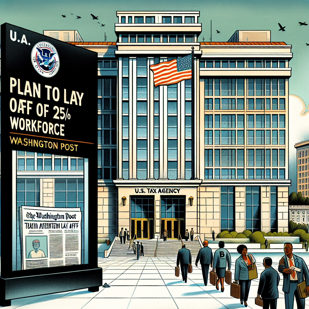 US Tax Agency Plans to Lay Off 25% of Workforce – Washington Post