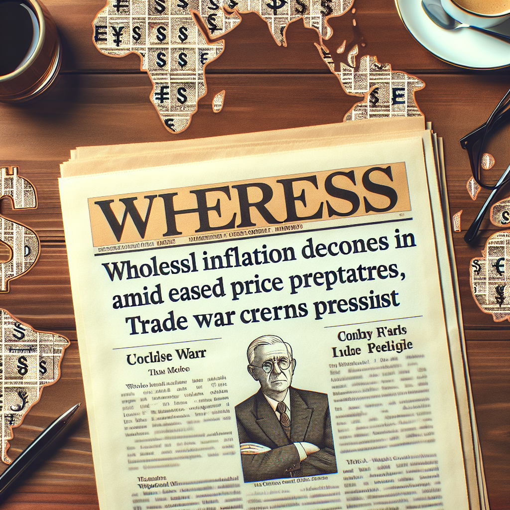 Wholesale Inflation Declines in March Amid Eased Price Pressures, Trade War Concerns Persist